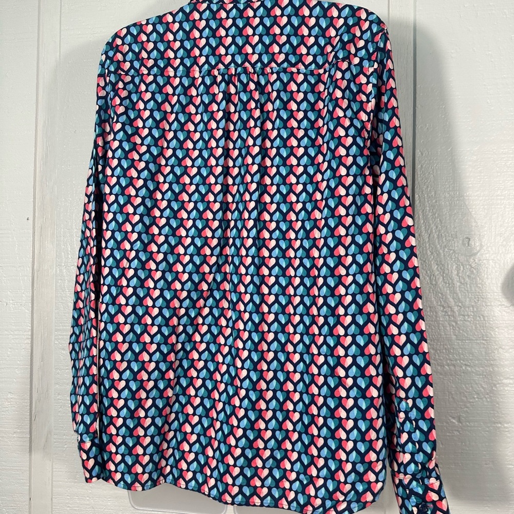 Talbots Multicolored Women’s Button Down Top Size Large EUC - Picture 5 of 7